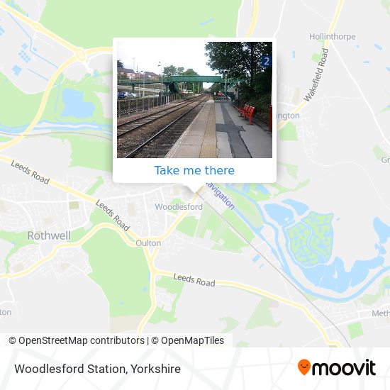 Woodlesford Station map