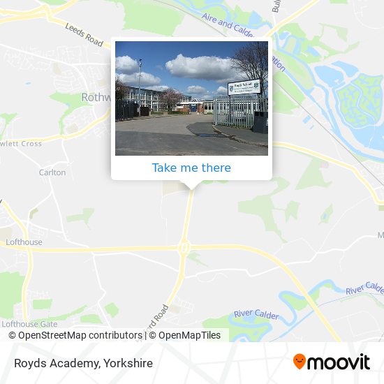 Royds Academy map