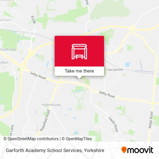 Garforth Academy School Services map