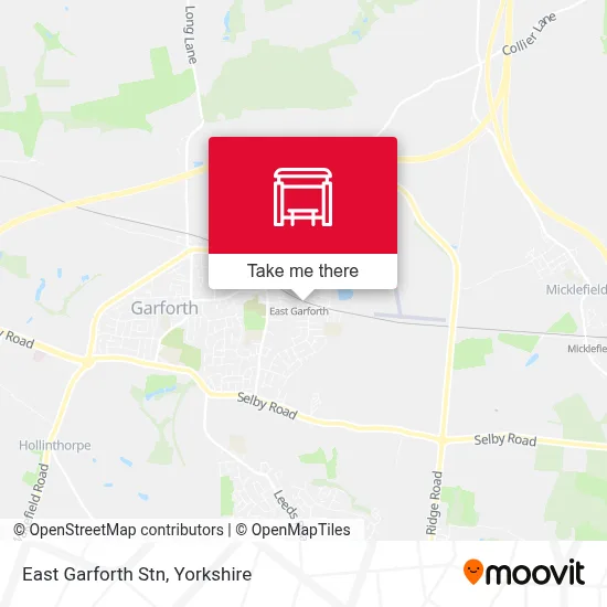 East Garforth Stn map