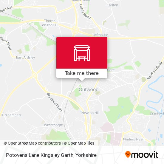 Potovens Lane Kingsley Garth map