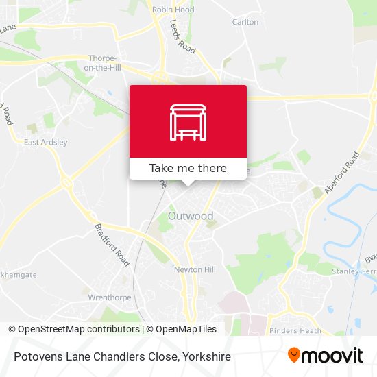 Potovens Lane Chandlers Close map