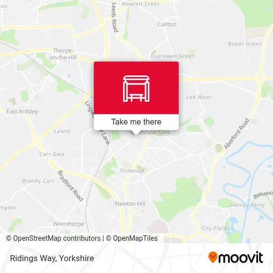 Ridings Way map