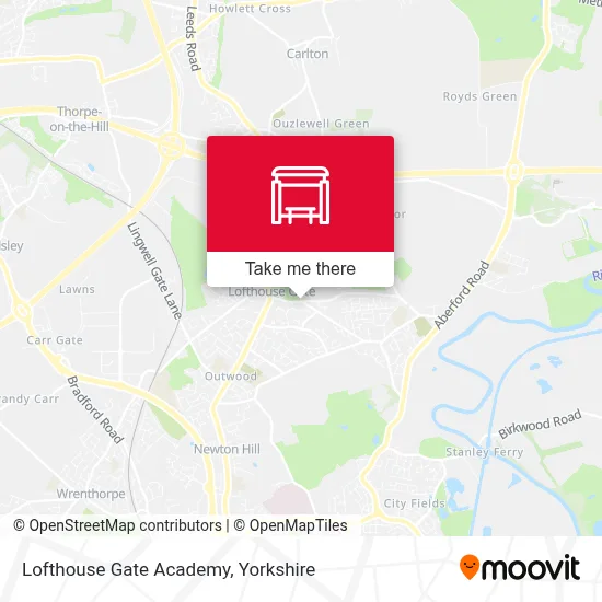 Lofthouse Gate Academy map