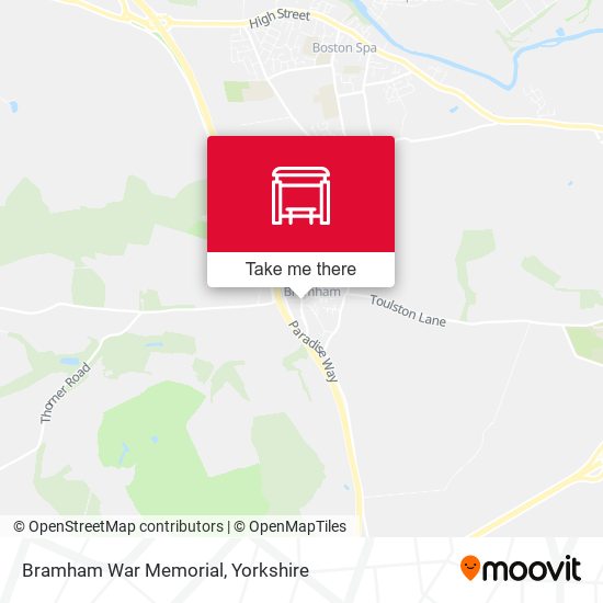 Bramham War Memorial map