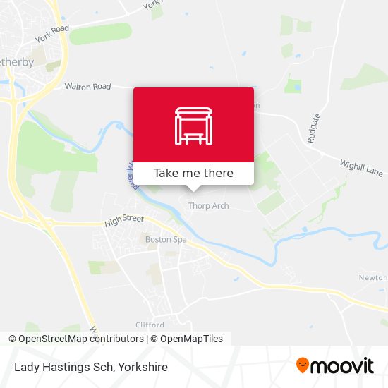 Lady Hastings Sch map