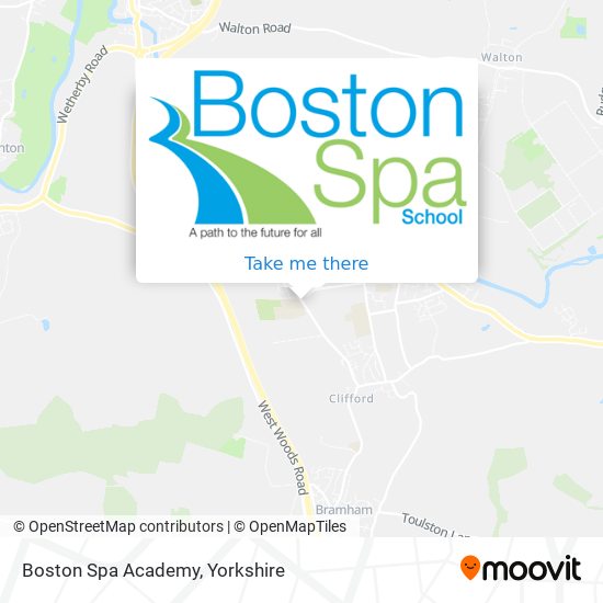 Boston Spa Academy map