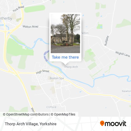 Thorp Arch Village map