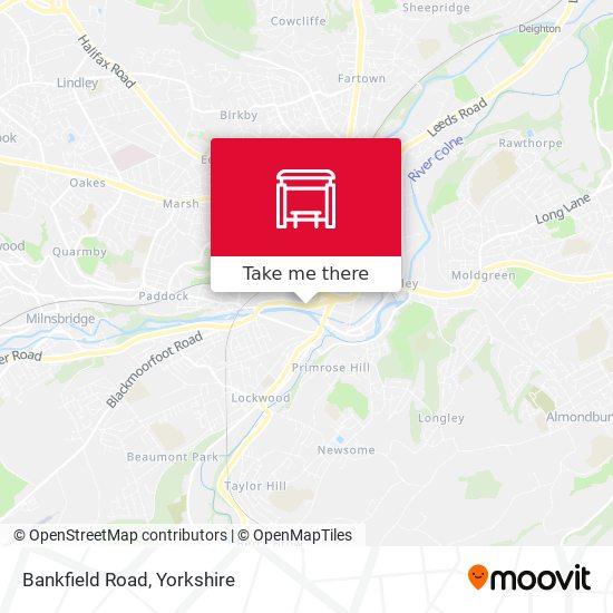 Bankfield Road map