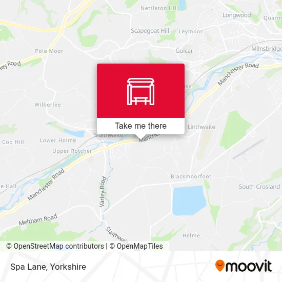 Spa Lane map