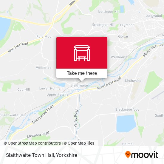 Slaithwaite Town Hall map