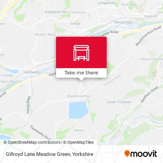 Gillroyd Lane Meadow Green map