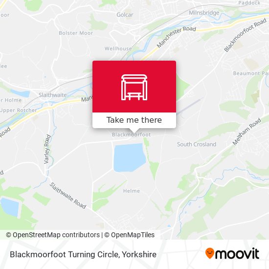 Blackmoorfoot Turning Circle map