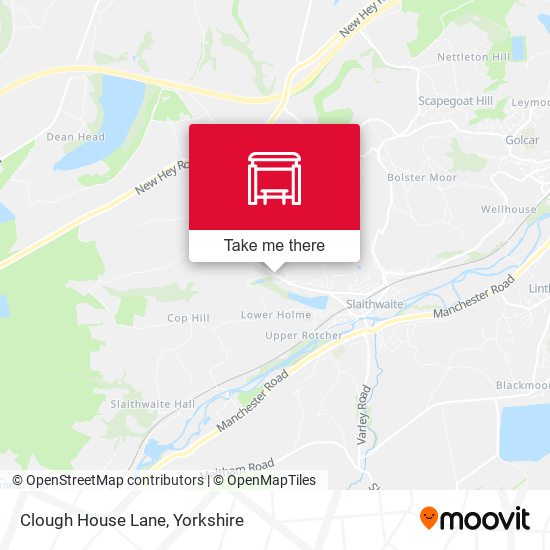 Clough House Lane map
