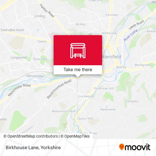 Birkhouse Lane map
