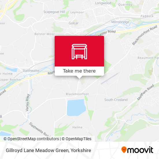 Gillroyd Lane Meadow Green map
