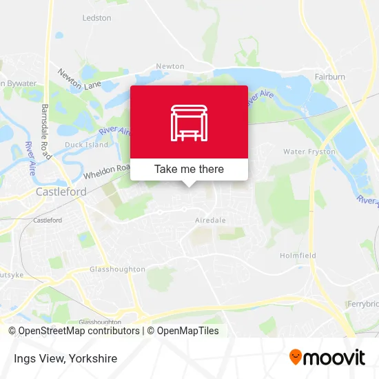 Ings View map