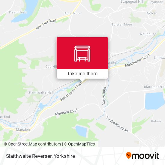 Slaithwaite Reverser map