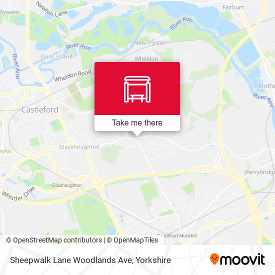 Sheepwalk Lane Woodlands Ave map