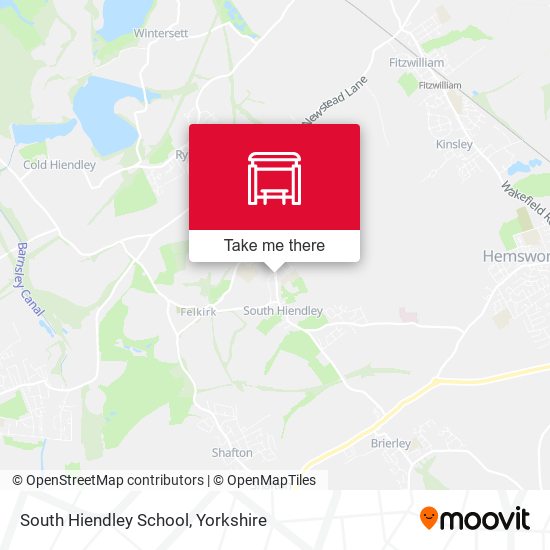 South Hiendley School map