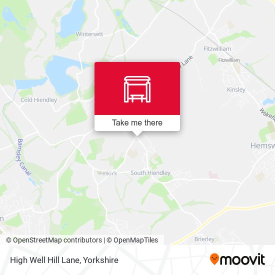 High Well Hill Lane map