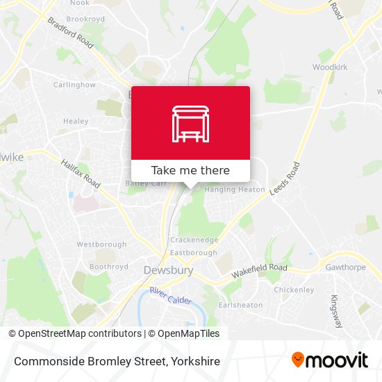Commonside Bromley Street map
