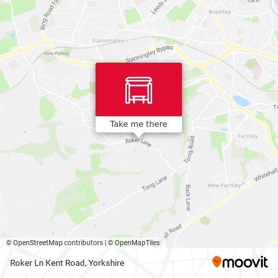 Roker Ln Kent Road map