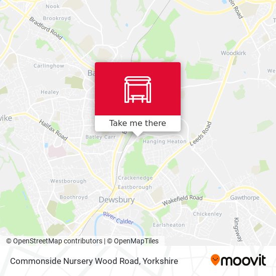 Commonside Nursery Wood Road map