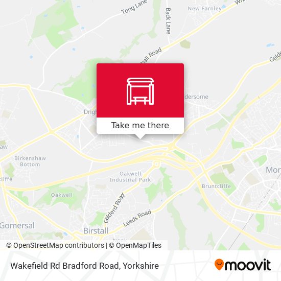 Wakefield Rd Bradford Road map