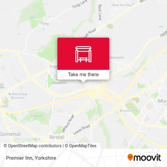 Premier Inn map