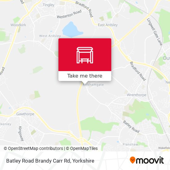 Batley Road Brandy Carr Rd map