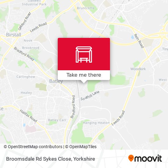 Broomsdale Rd Sykes Close map
