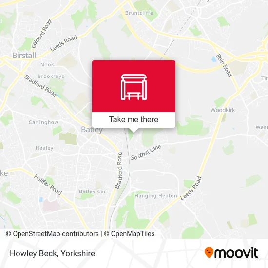Howley Beck map