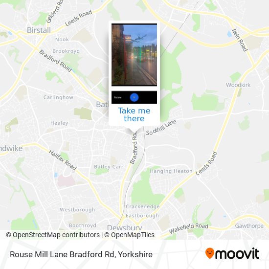Rouse Mill Lane Bradford Rd map