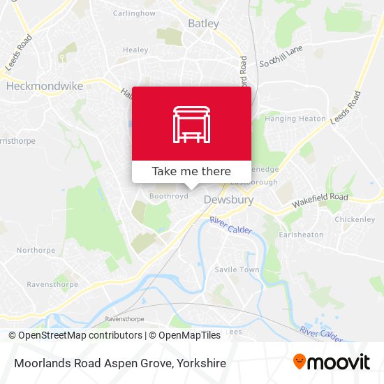 Moorlands Road Aspen Grove map