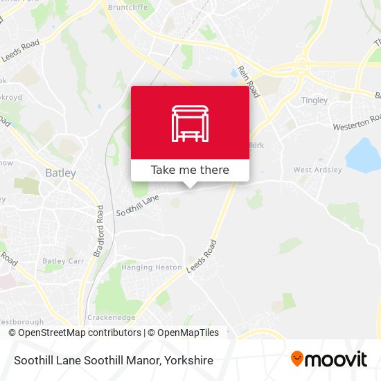 Soothill Lane Soothill Manor map
