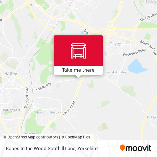 Babes In the Wood Soothill Lane map