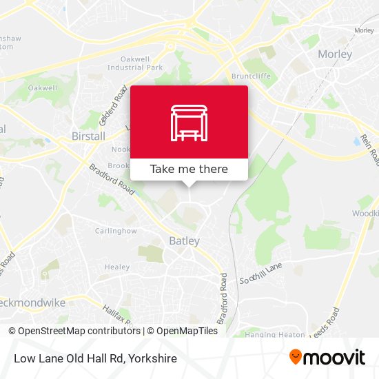 Low Lane Old Hall Rd map