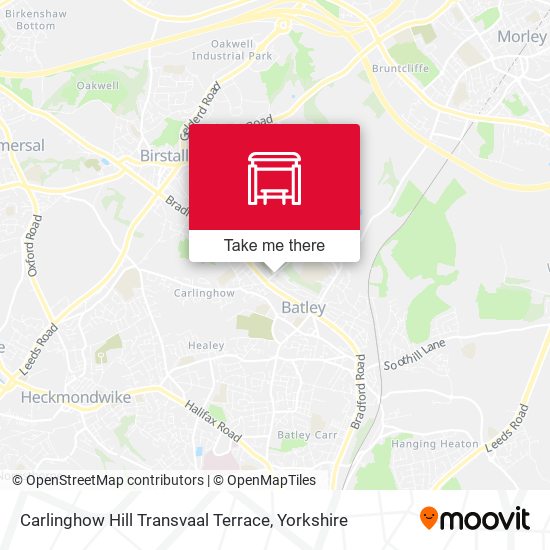Carlinghow Hill Transvaal Terrace map