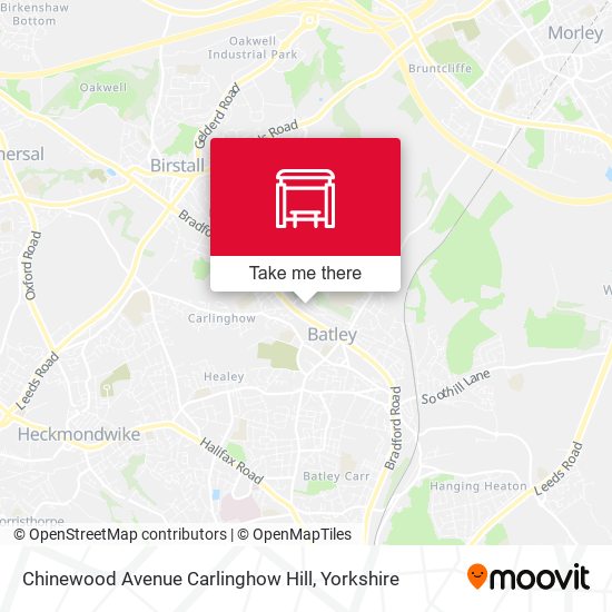 Chinewood Avenue Carlinghow Hill map