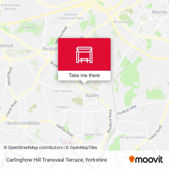 Carlinghow Hill Transvaal Terrace map