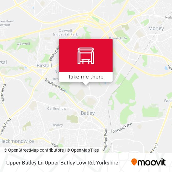Upper Batley Ln Upper Batley Low Rd map