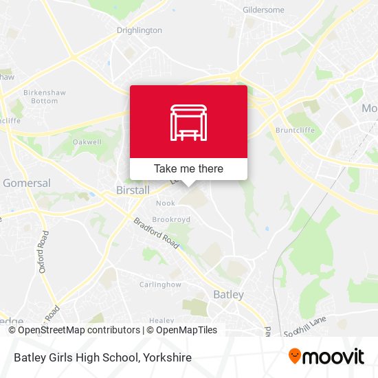 Batley Girls High School map