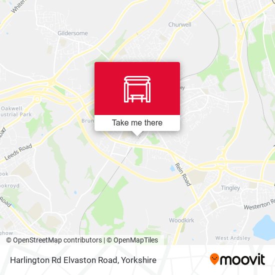 Harlington Rd Elvaston Road map