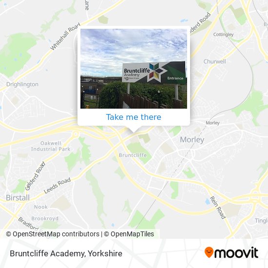 Bruntcliffe Academy map