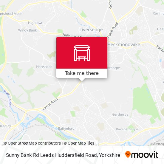 Sunny Bank Rd Leeds Huddersfield Road map