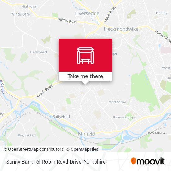 Sunny Bank Rd Robin Royd Drive map