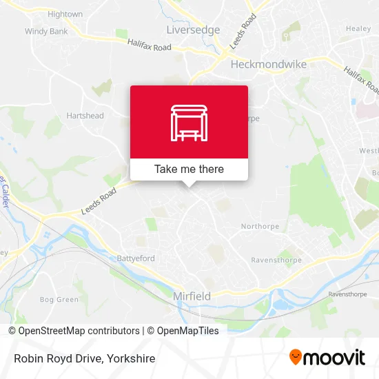 Robin Royd Drive map