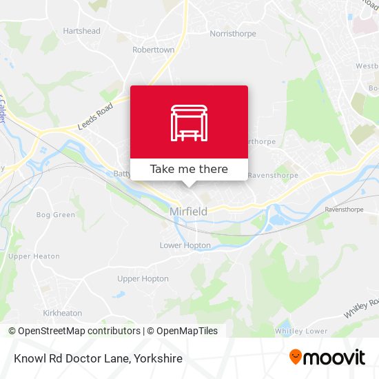 Knowl Rd Doctor Lane map