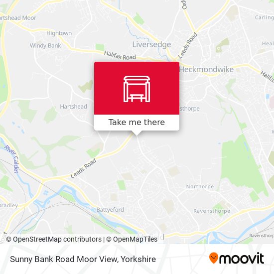 Sunny Bank Road Moor View map